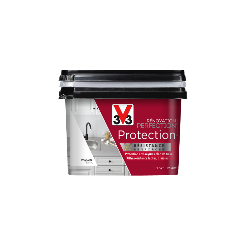 Vernis Protection Plan De Travail Rénovation Perfection V33 0.375L Incolore Satin