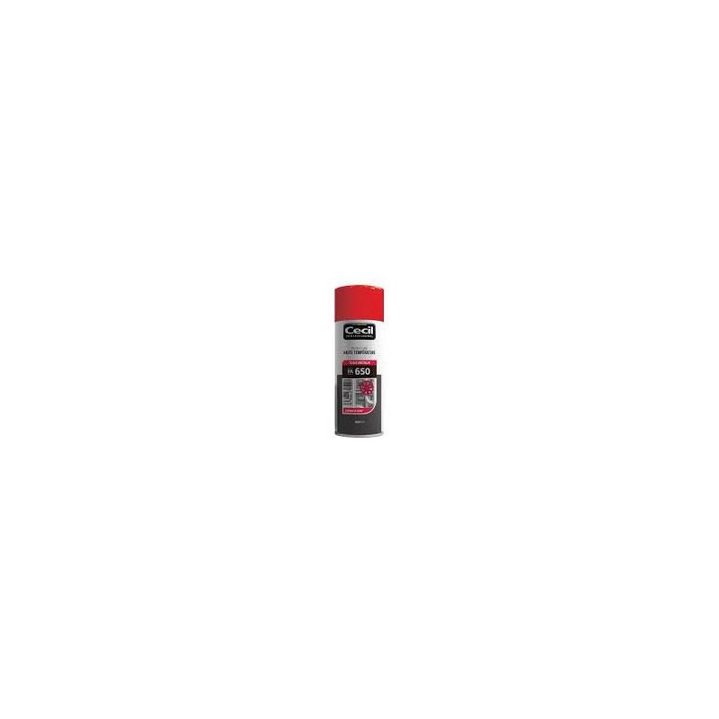 PA650 Peinture Haute Température CECIL PROFESSIONNEL Aérosol 400ML Aluminium Mat