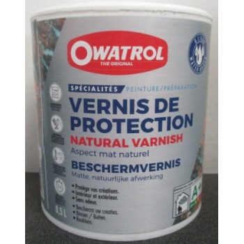 Peinture pour bois extérieur opaque - Finition Mate Owatrol BOIS COLOR Noir  Profond (RAL 9005) 2.5 litres