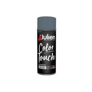 Aérosol peinture multi supports gris effet sablé brillant 400ml JULIEN