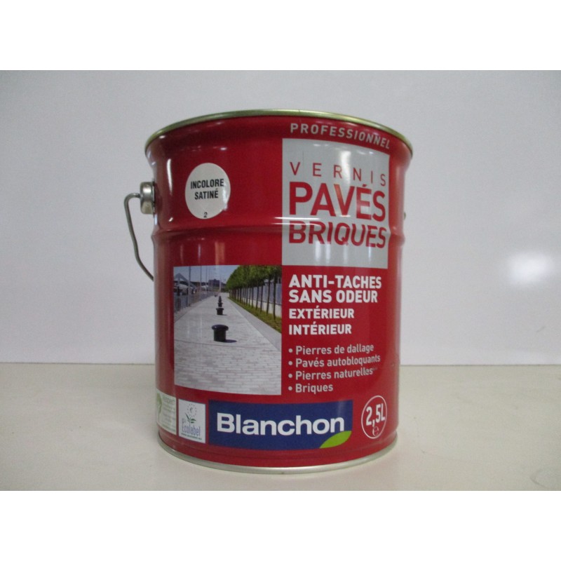 Vernis pavés briques PROFESSIONNEL BLANCHON 2.5L incolore satiné Vernis pavés briques PROFESSIONNEL BLANCHON 2.5L incolore satiné