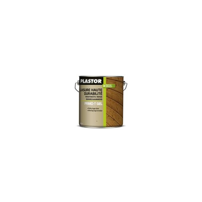 Lasure Haute Durabilité PRIMO-T Gel PLASTOR 10L Chêne