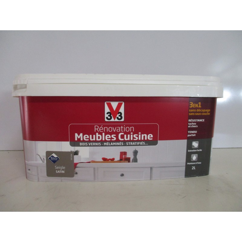 Peinture rénovation meubles cuisine V33 2L satin