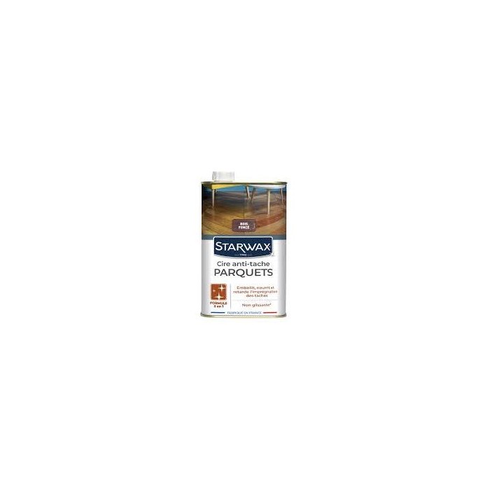 Cire Anti-tache Parquets STARWAX 1L Bois Foncé