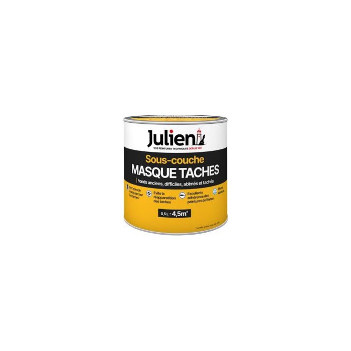 Sous-couche Masque Taches JULIEN 0.5L Blanc Mat