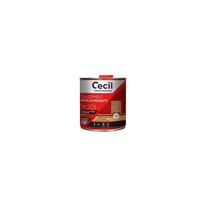 TX 201 Traitement Meubles Parquets CECIL PROFESSIONNEL 1L Incolore