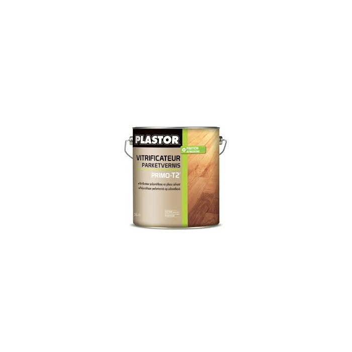 Vitrificateur PRIMO-T2 PLASTOR 5L Incolore Satiné Apect Ciré
