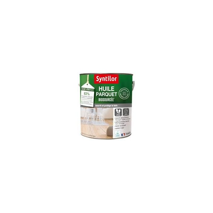 Huile Parquet Biosoucée Nature Protect SYNTILOR 5L Chêne Mat