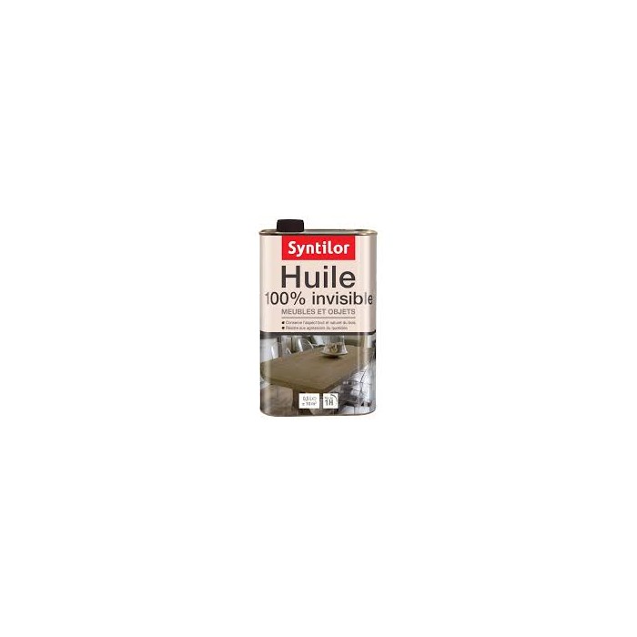 Huile 100% Invisible Meubles Et Objets SYNTILOR 0.5L Ultra Mat
