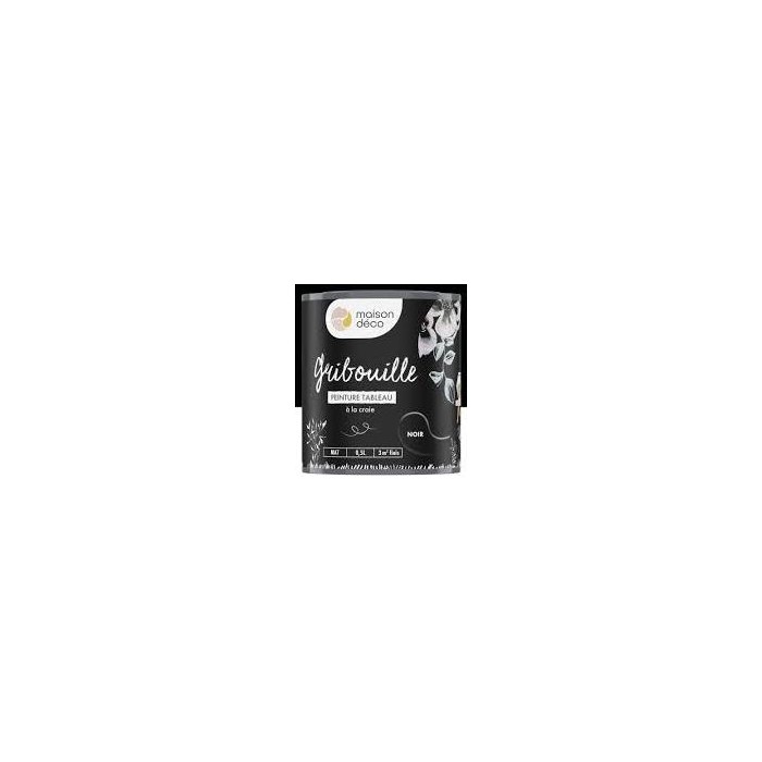 Gribouille Peinture Tableau A La Craie MAISON DECO 0.5L Noir Mat