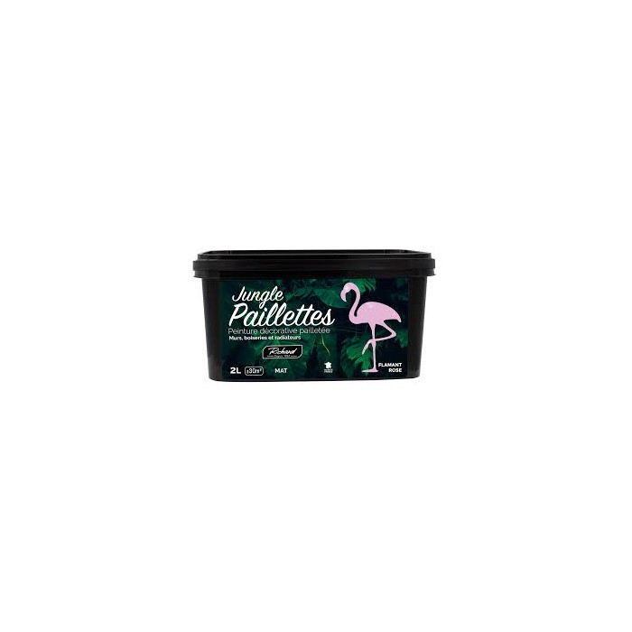Jungle Paillettes Peinture Décorative Pailletée RICHARD 2L Mat