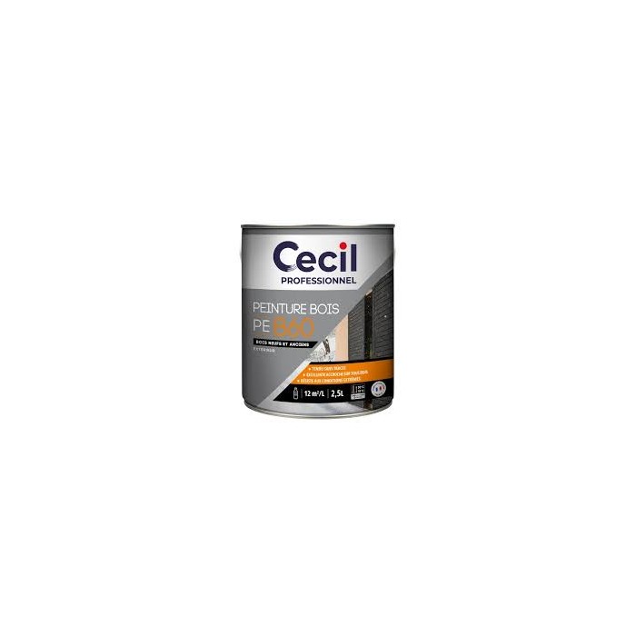 PEB60 Peinture Bois CECIL PROFESSIONNEL 2.5L