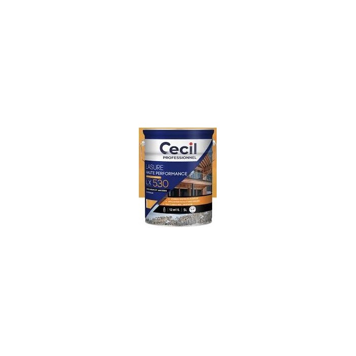 LX530 Lasure Haute Performance CECIL PROFESSIONNEL 5L Satin