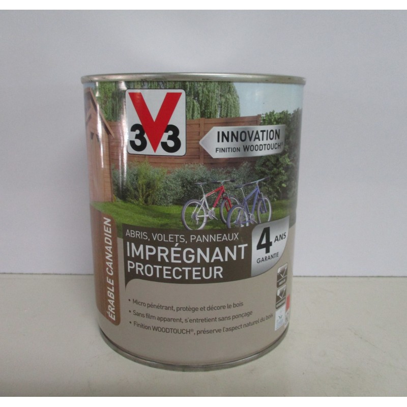 Imprégnant protecteur 4 ans V33 1L ton bois Imprégnant protecteur 4 ans V33 1L ton bois