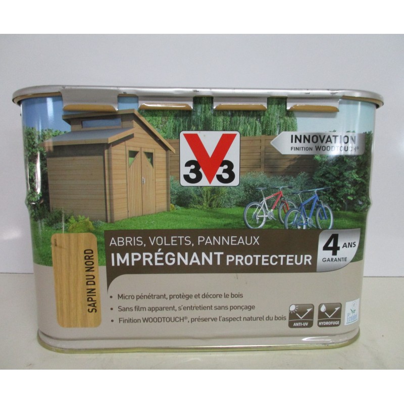Imprégnant protecteur 4 ans V33 5L ton bois Imprégnant protecteur 4 ans V33 5L ton bois