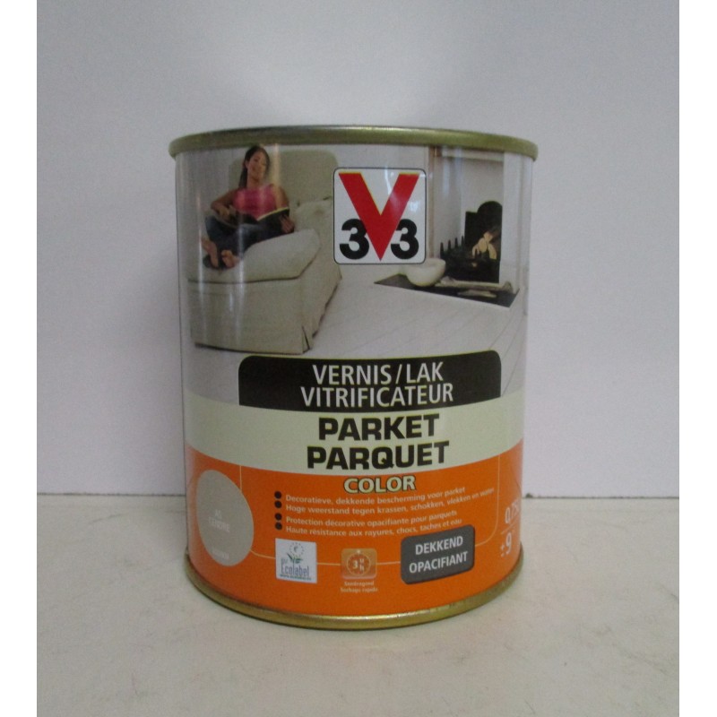 Vitrificateur parquet Passages extrêmes V33, blanc nordique mat 2.5 l