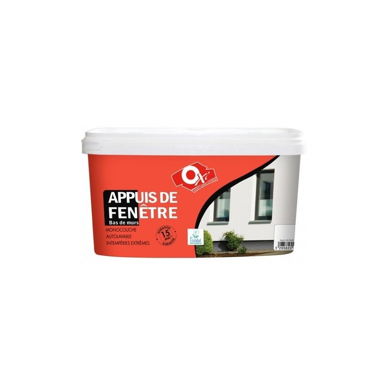 Peinture appuis de fenêtre et bas de murs OXI 1L/2.5L satin