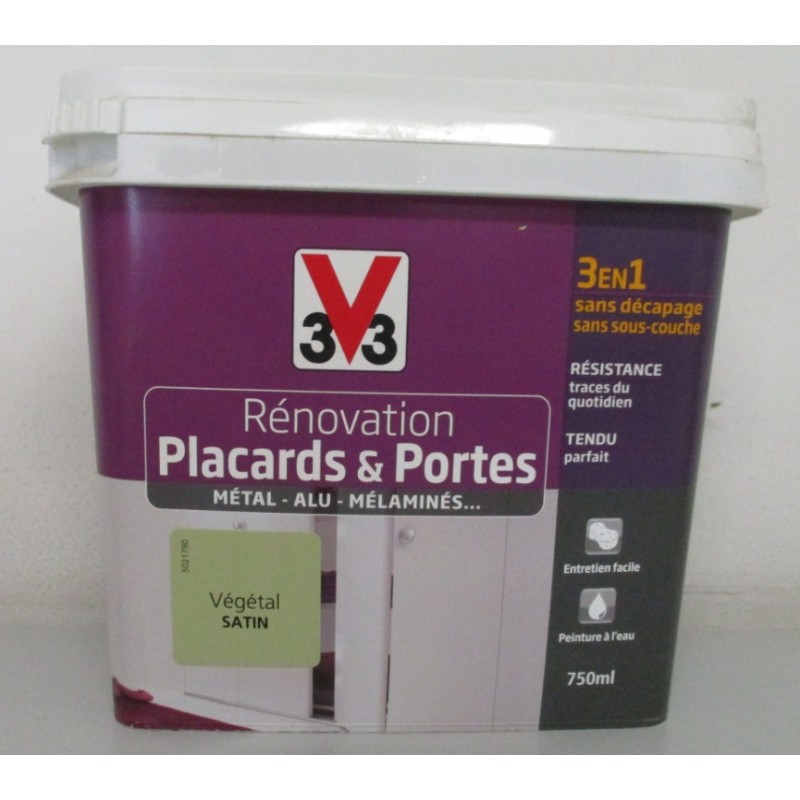 Rénovation Placards et Portes satin V33 0.75L