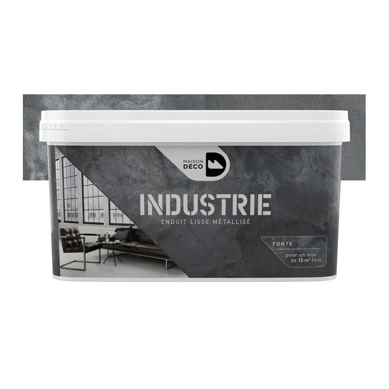 Enduit lisse métalisé INDUSTRIE 4kg